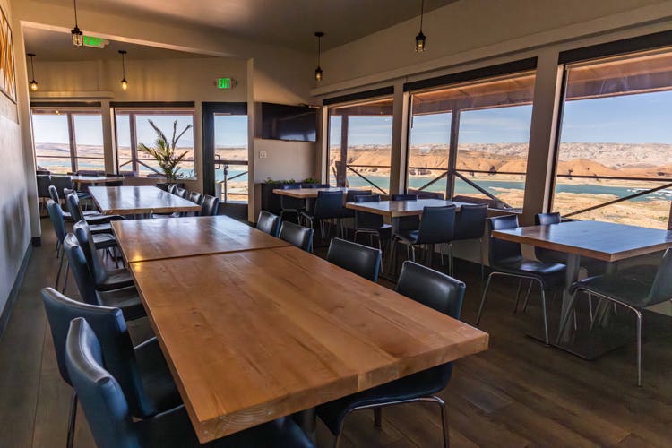 View of the dining room at the Anasazi Restaurant